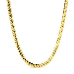 vattentät halsband i förgyllt stål  x 6,5 mm 
