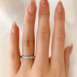 alliancring i rhodinerat silver