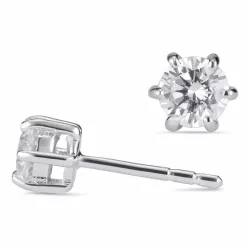5 mm zirkon örhängestift i silver