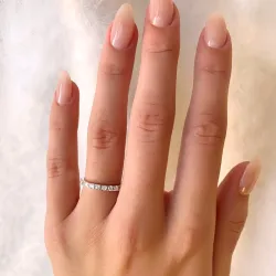 zirkon ring i silver