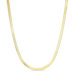 platt ormhalskedja i förgyllt silver 40 plus 5 cm x 