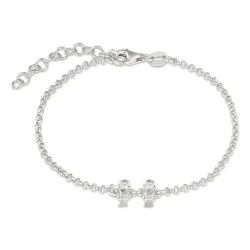 familj armband i silver med Son - Son i silver