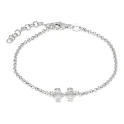 familj armband i silver med Dotter - Dotter i silver