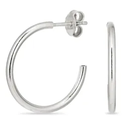 22 mm halvcreol i silver