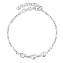 hjärta armband i silver