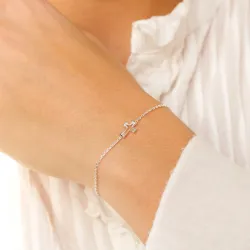 kors armband i silver