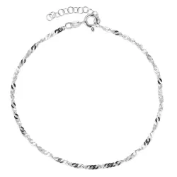 fotlänk  i silver 24 + 3 cm x 