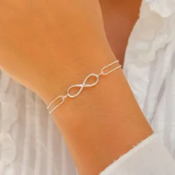 infinity armband i silver