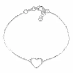hjärta armband i silver