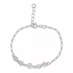 blommor barnarmband i silver