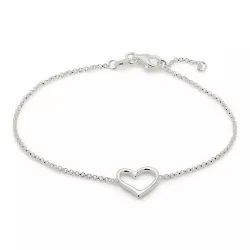 hjärta armband i silver