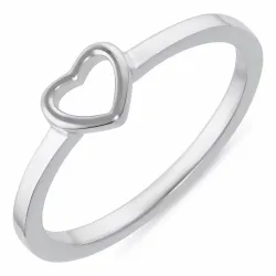 Hjärta ring i silver