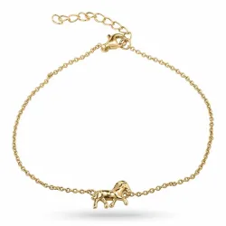 hästar armband i förgyllt silver