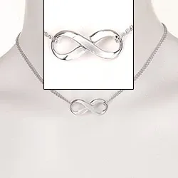 Evighet halsband i silver