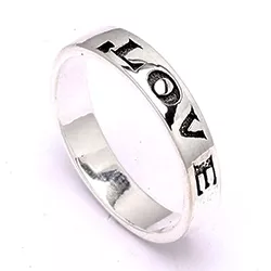 Love ring i silver