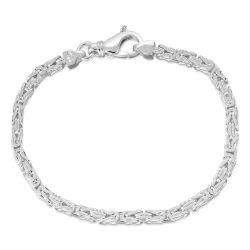 kungalänk armband i silver 18,5 cm x 3,2 mm