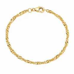 BNH singapore armband i 14 karat guld 17 cm x 2,3 mm