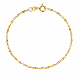 BNH singapore armband i 8 karat guld 17 cm x 1,5 mm