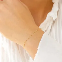 BNH singapore armband i 8 karat guld 17 cm x 1,5 mm