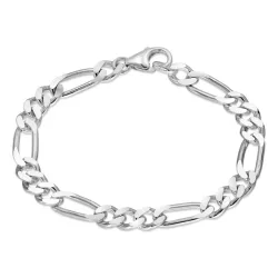 figaroarmband i silver 21 cm x 7,4 mm