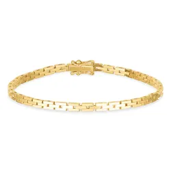 BNH murstensarmband i 14 karat guld 21 cm x 3,0 mm