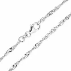 BNH singaporehalsband i 14 karat vitguld 60 cm x 2,3 mm