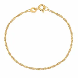BNH singapore armband i förgyllt silver 17 cm x 1,5 mm