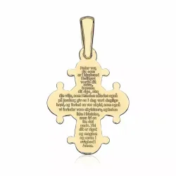 13 x 15 mm dagmarkors med fadervår i förgyllt silver - Amoré