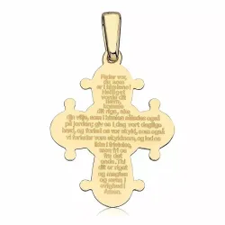 17 x 20 mm dagmarkors med fadervår i förgyllt silver - Amoré