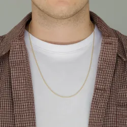 BNH Anker runda halsband i förgyllt silver 60 cm x 1,8 mm