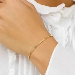 BNH veneziaarmband i förgyllt silver 17 cm x 2 mm