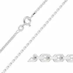 BNH anker facet halskedja i silver 36 cm x 1,7 mm