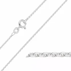 BNH anker facet halskedja i silver 50 cm x 1,3 mm