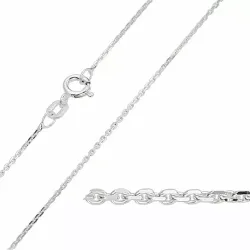 BNH anker facet halskedja i silver 60 cm x 1,1 mm