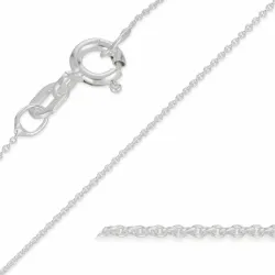 BNH Anker runda halsband i silver 60 cm x 0,8 mm