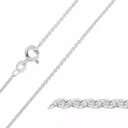 BNH Anker runda halsband i silver 60 cm x 1,5 mm