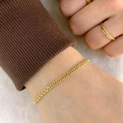BNH bismark armband i 8 karat guld 18,5 cm x 3,5 mm