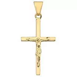 Jesus BNH kors i 14 karat guld - Amoré