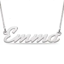 Namnhalsband med hänge i silver - My Letter