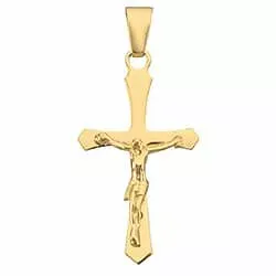 Jesus guld BNH kors i 14 karat guld - Amoré
