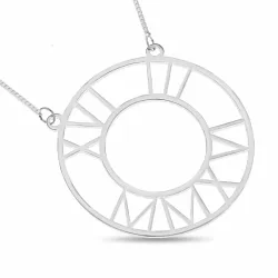 runda Namnhalsband med hänge i silver - My Letter