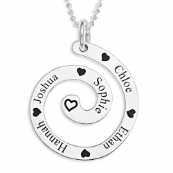 Namnhalsband med hänge i silver - My Letter