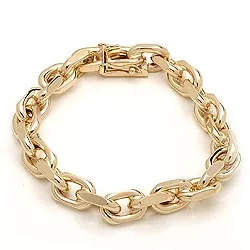BNH Anker facet armband i 8 karat guld 18,5 cm x 9,0 mm