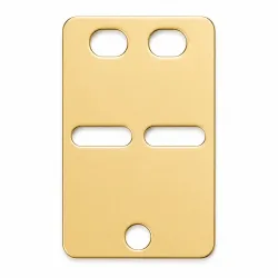 ID bricka i 8 karat guld