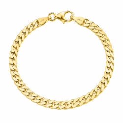 BNH panzerarmband i 8 karat guld 21 cm x 5,3 mm