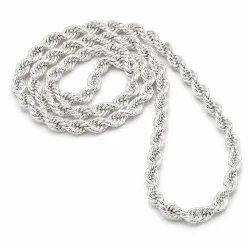 BNH cordel halsband i silver 60 cm x 4,5 mm