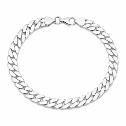 BNH panzerarmband i silver 18,5 cm x 6,6 mm