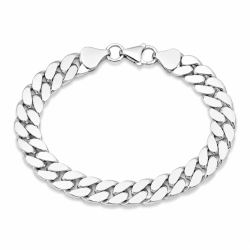 BNH panzerarmband i silver 21 cm x 8,6 mm