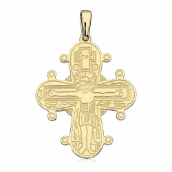 25 x 30 mm guld dagmarkors i 14 karat guld - Amoré