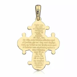 21 x 25 mm dagmarkors med fadervår i 14 karat guld - Amoré